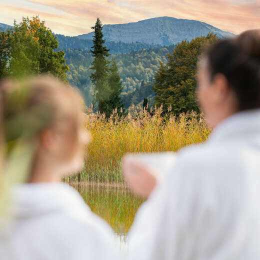 Wellness mit Bergblick in den Wellness-Hotels von Oberstaufen