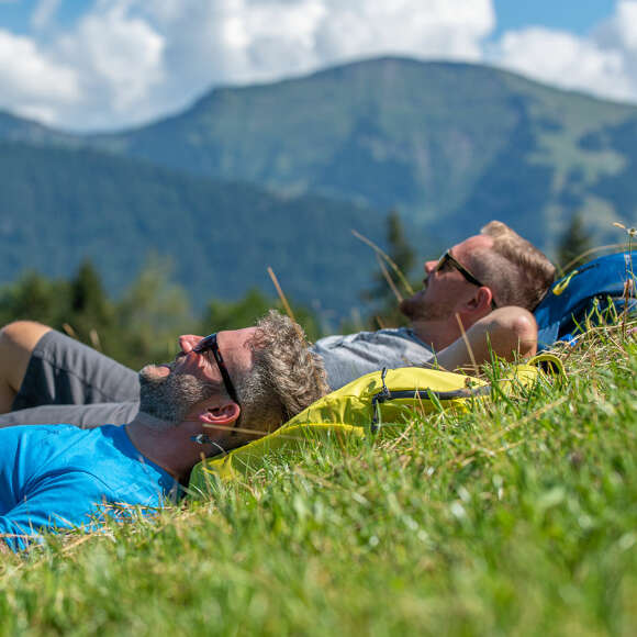 Auszeit in der Natur mit Blick auf den Hochgrat