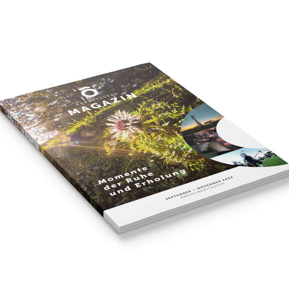 Mockup der Herbstausgabe 2024des Oberstaufen Magazins