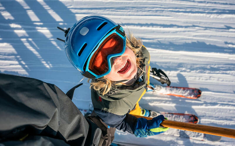 Skifahren mit Kind in Oberstaufen