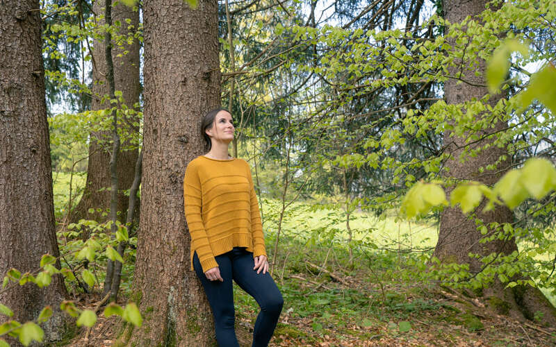 Waldbaden im Wald von Oberstaufen