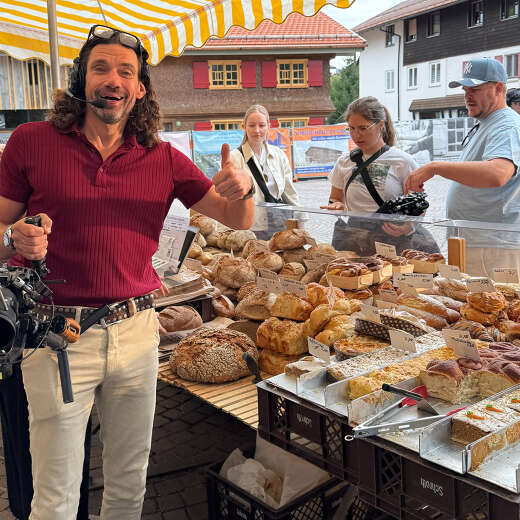 Hinter den Kulissen-Eindruck Social Show-Dreh in oberstaufen