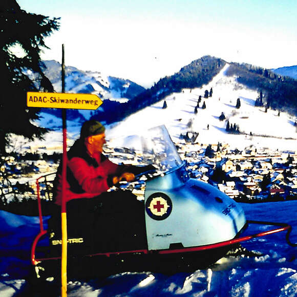 Rettungssanitäter im Winter von Oberstaufen