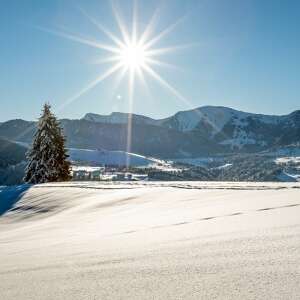 Wandern im Allgäu ist auch im Winter von Oberstaufen ein Genuss.