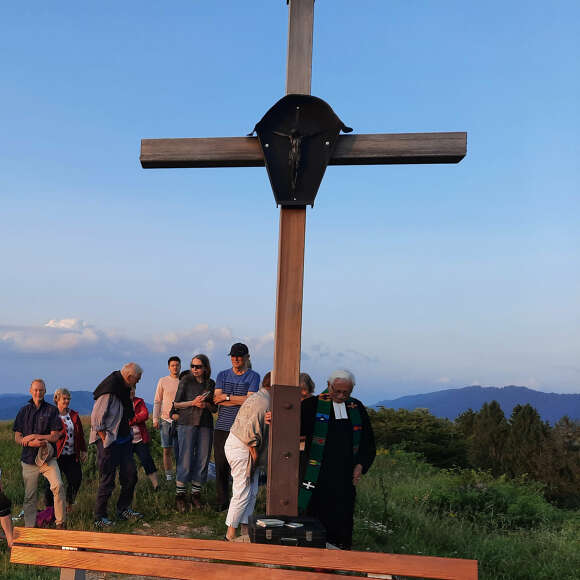 Gottesdienst am Gipfelkreuz in Oberstaufen
