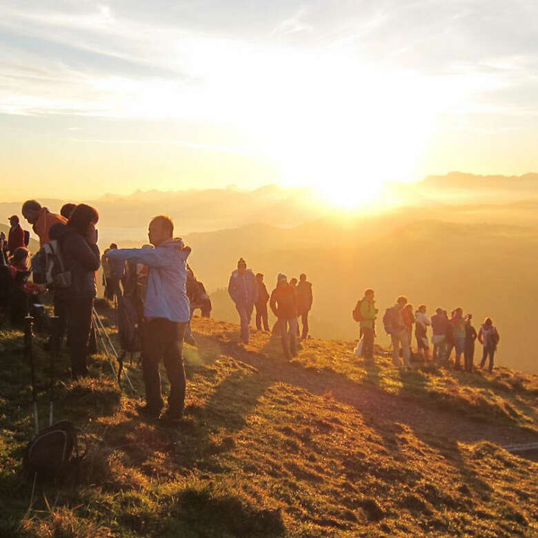 Den Sonnenaufgang in Oberstaufen genießen