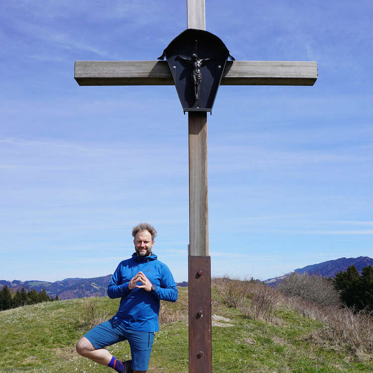 Oberstaufen bietet tolle Plätze für Yoga mit herrlicher Aussicht