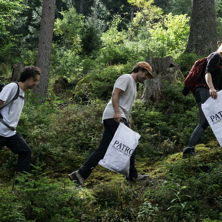 Wanderung um Müll zu sammeln im Allgäu