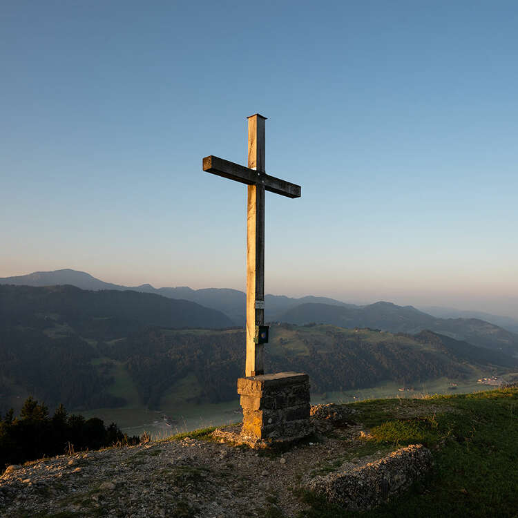 Sonnenaufgang von der Salmaser Höhe in Oberstaufen