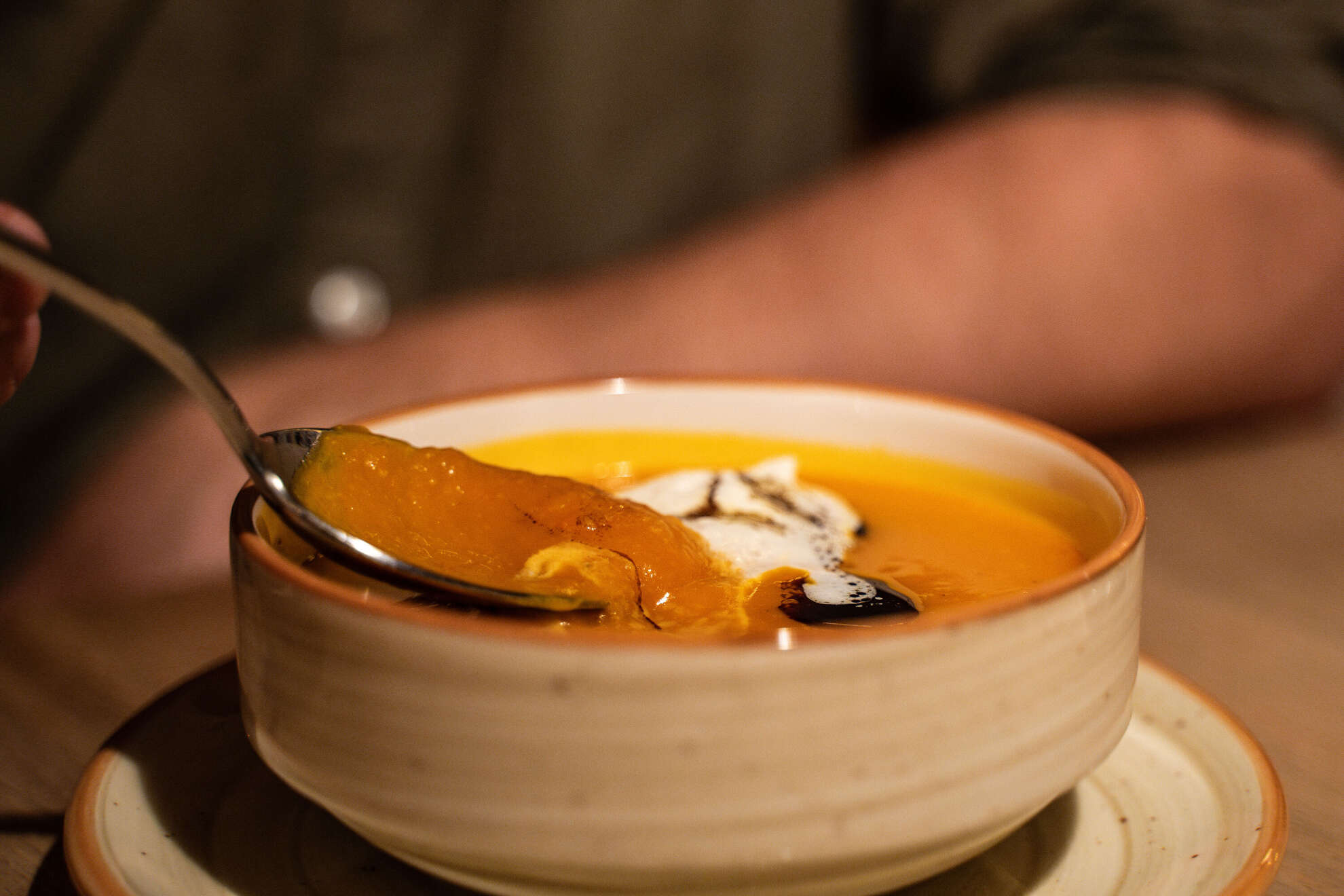 Leckere Warme Kürbissuppe Leckere Warme Kürbissuppe