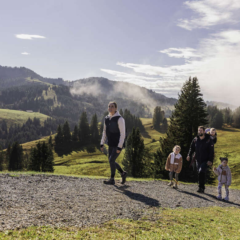 Familienwandern am Imberg Familienwandern im Gebiet am Imberg bei Oberstaufen