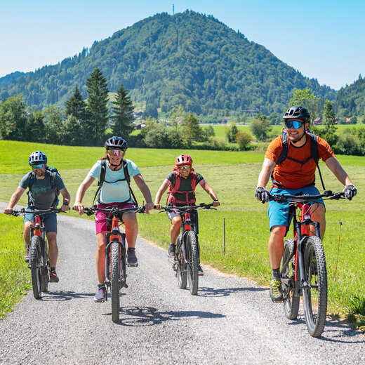 Radfahren beim Urlaub in Oberstaufen im Allgäu
