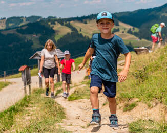 Familienfreundliche Wanderung in Oberstauf im Allgäu