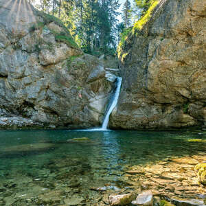 Buchenegger Wasserfälle im Sommer