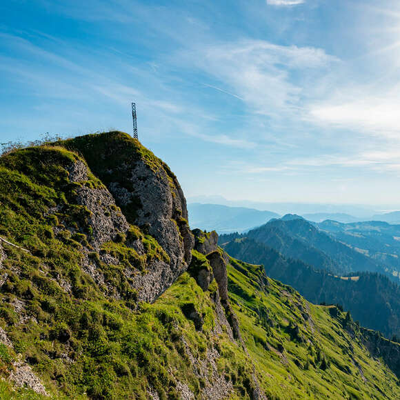Hochgratgipfel und die westliche Nagelfluhkette