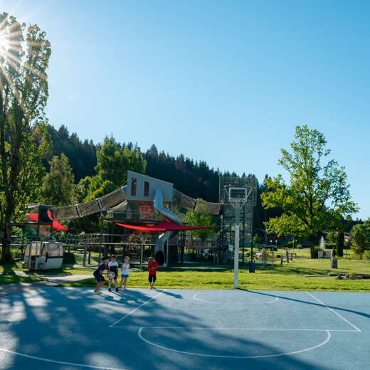 Spielplatz in Oberstaufen im Allgäu.