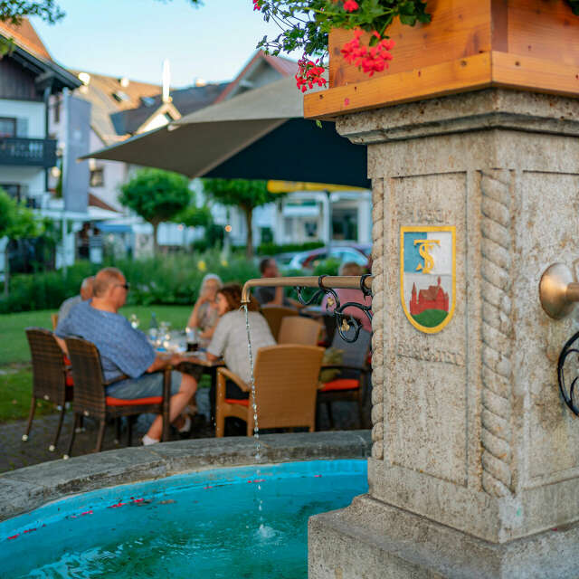 Restaurants im Ortskern von Oberstaufen