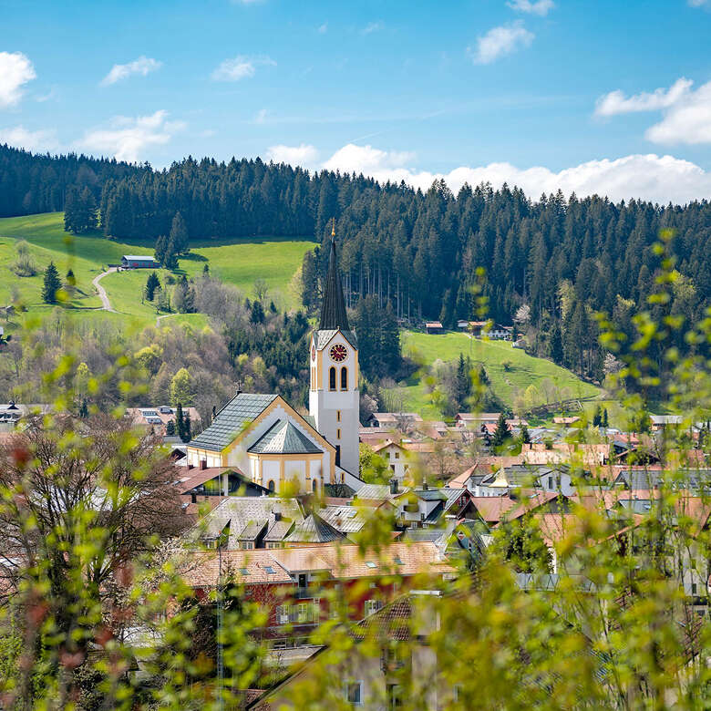Ortsblick vom Staufen Ortsblick vom Staufen im Frühling