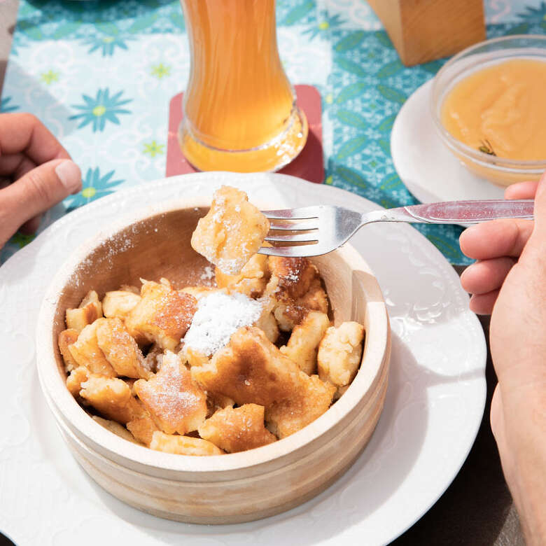 Kaiserschmarren bei einer Hütteneinkehr in Oberstaufen