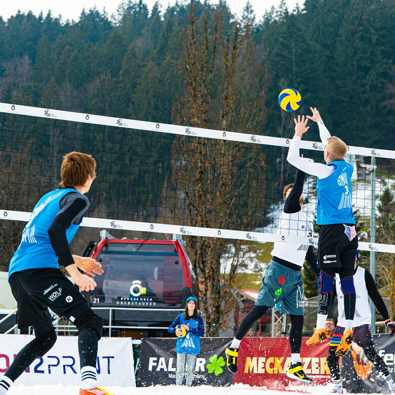 Finale der German Snowvolleyball Championships in Oberstaufen