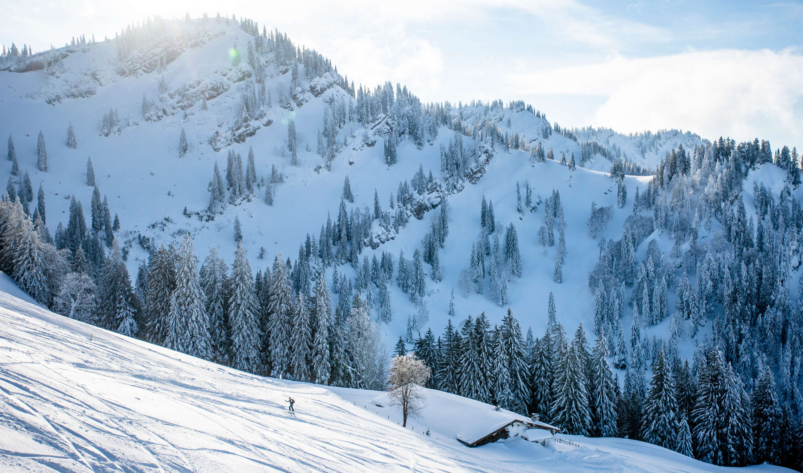 Skitour mit Hüttenübernachtung in Oberstaufen