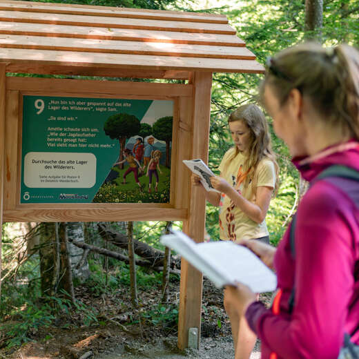 Wandern im Familienurlaub im Allgäu in Oberstaufen.