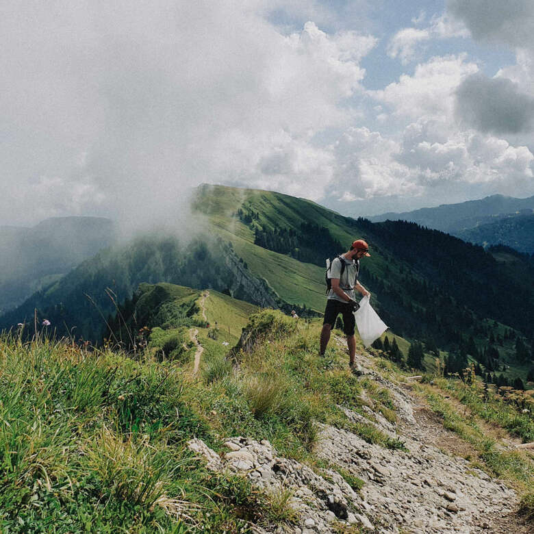 Wandern und Müllsammeln auf der Nagelfluhkette