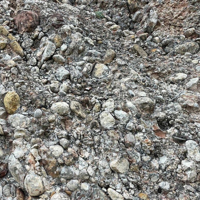 Nahaufnahme des Nagefluhgesteins in Oberstaufen