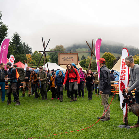 Start des Fjällräven Classic Germany 2025in Oberstaufen