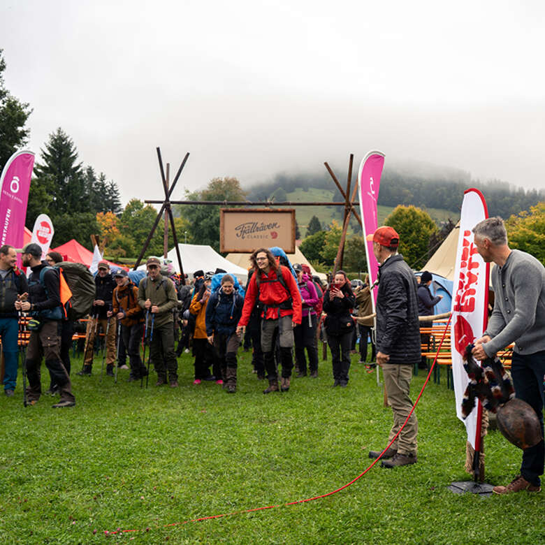 Start des Fjällräven Classic Germany 2025in Oberstaufen