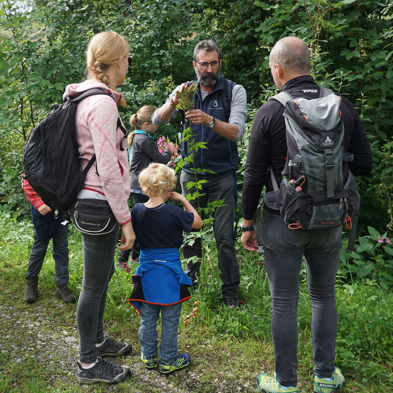 Familienwanderung in Oberstaufen mit Wanderführer Theo