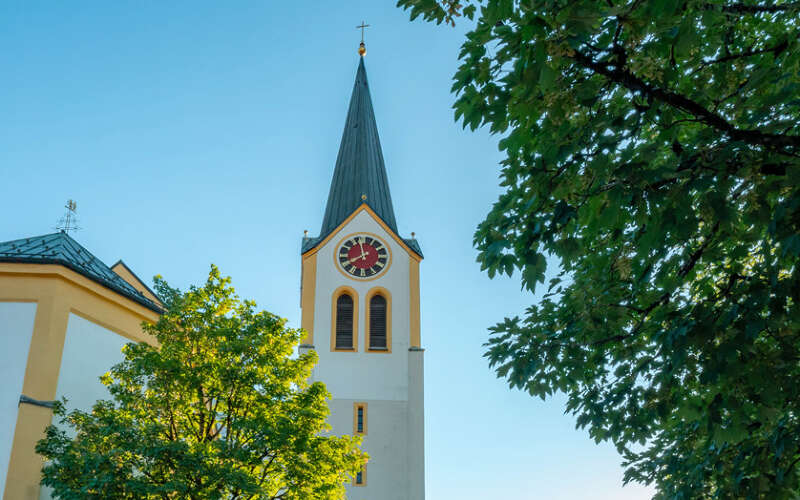 Kirchen in Oberstaufen im Allgäu.