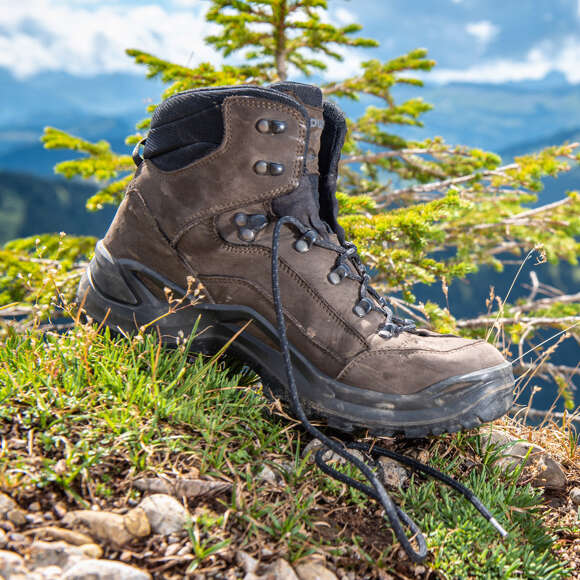Wanderschuh auf dem Hochgrat in Oberstaufen