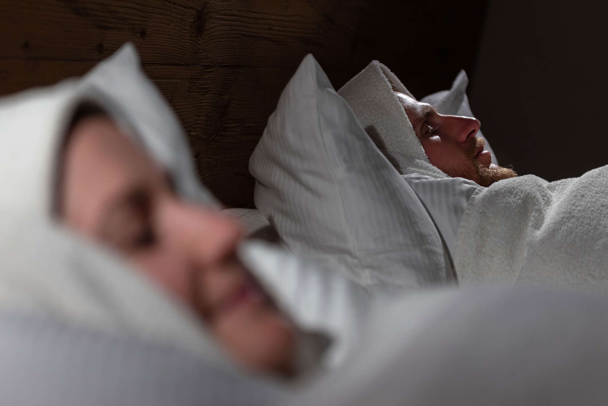 In der Packung während der Schrothkur in Oberstaufen