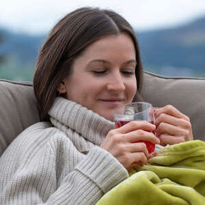 Zur Ruhe kommen Bei einem Glas Tee in der Schrothkur zur Ruhe kommen