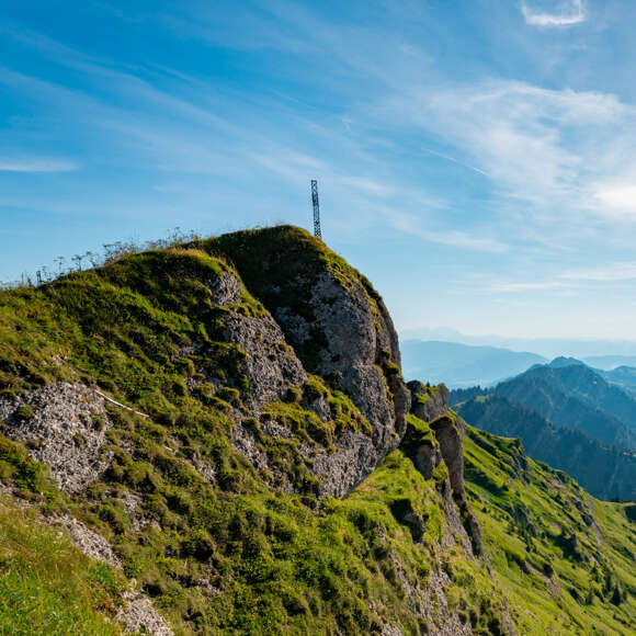 Wanderungen am Hochgrat sind ein Erlebnis in den Bergen von Oberstaufen im Allgäu.