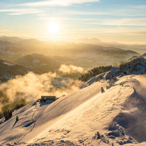Wandern im Winter von Oberstaufen