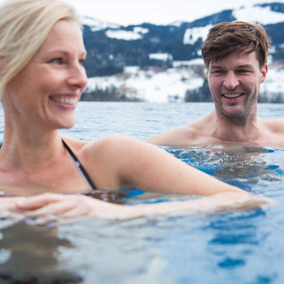 Entspannung in den Allgäuer Bergen von Oberstaufen.