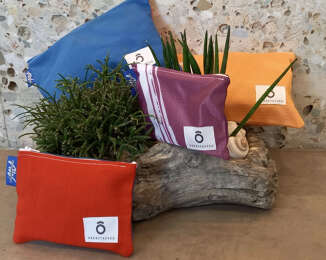 Upcycling Fahnen - Täschchen aus Oberstaufen