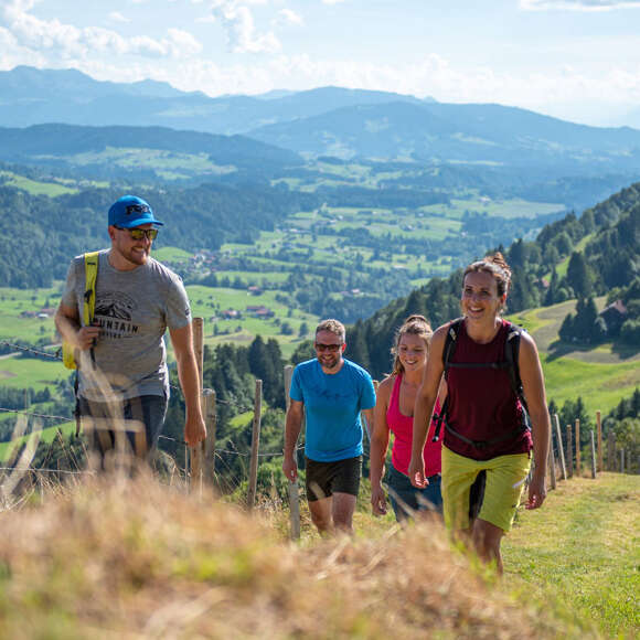 Wandern am Kapf mit Alpenpamorama