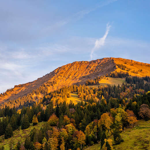 Der Hochgrat ist Alleinstellungsmerkmal in Oberstaufen im Allgäu.