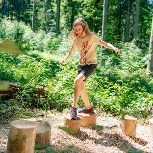 Unterwegs mit Kindern auf den Erlebniswanderungen im Allgäu in Oberstaufen