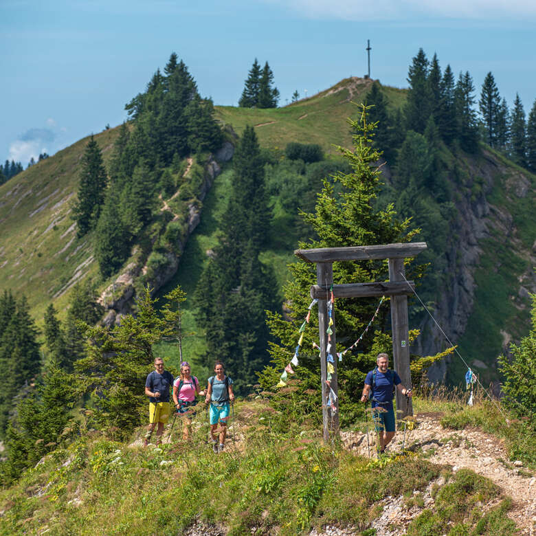 Wandern auf dem Premiumwanderweg Luftiger Grat.